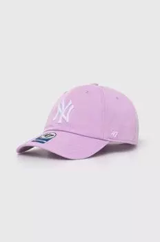 Детская хлопковая бейсболка New York Yankees 47 brand, фиолетовый