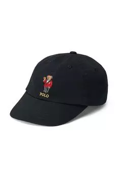 Детская хлопковая бейсболка Polo Ralph Lauren, черный