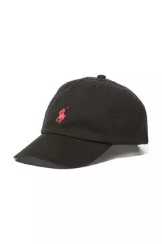 Детская хлопковая бейсболка Polo Ralph Lauren, черный