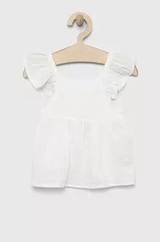 Детская хлопковая блузка GAP, белый