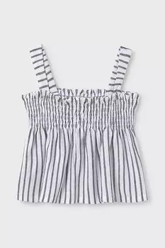 Детская хлопковая блузка Mayoral, черный