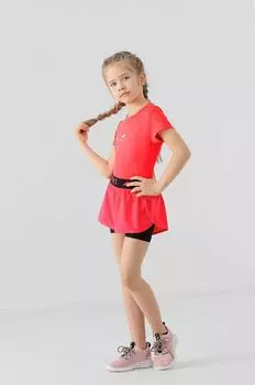 Детская хлопковая футболка 4F, розовый