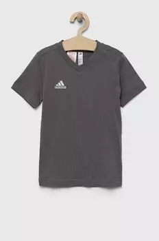 Детская хлопковая футболка adidas Performance ENT22 TEE Y, серый