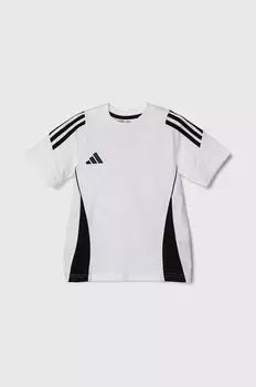 Детская хлопковая футболка adidas Performance TIRO24 SWTEEY, белый