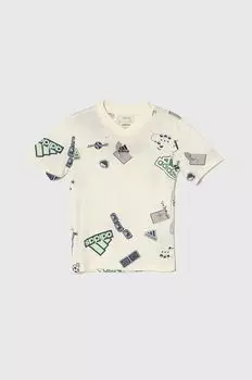 Детская хлопковая футболка adidas, желтый