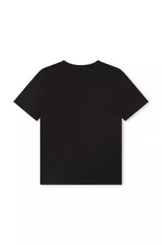 Детская хлопковая футболка Boss, черный