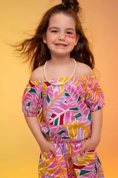 Детская хлопковая футболка Coccodrillo, фиолетовый