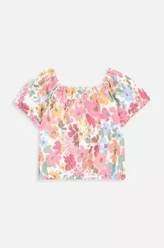 Детская хлопковая футболка Coccodrillo, розовый