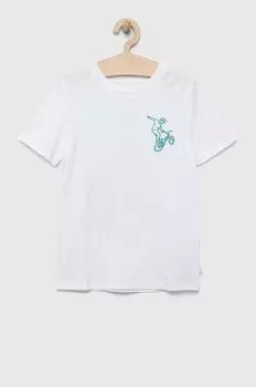 Детская хлопковая футболка GAP, белый