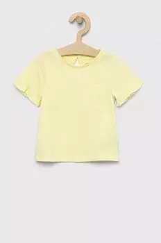 Детская хлопковая футболка GAP, розовый