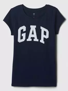 Детская хлопковая футболка Gap, синий
