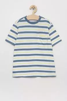 Детская хлопковая футболка Guess, синий