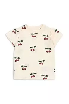 Детская хлопковая футболка Konges Sljd, красный