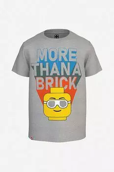 Детская хлопковая футболка LEGO, серый