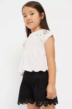 Детская хлопковая футболка Mayoral, бежевый