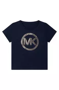 Детская хлопковая футболка Michael Kors 15113.114.150 р., темно-синий