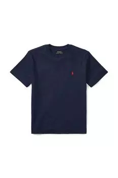 Детская хлопковая футболка Polo Ralph Lauren 323832904037, темно-синий