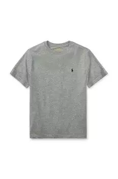 Детская хлопковая футболка Polo Ralph Lauren 323832904039, серый