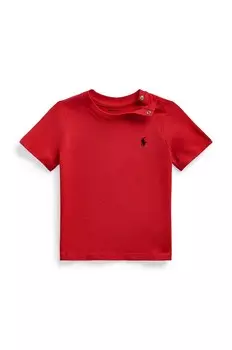 Детская хлопковая футболка Polo Ralph Lauren, красный