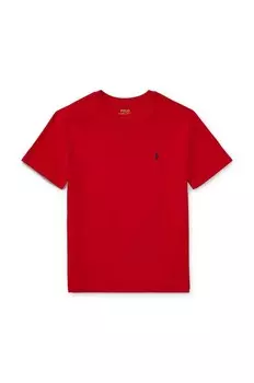 Детская хлопковая футболка Polo Ralph Lauren, красный