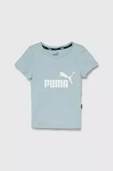 Детская хлопковая футболка Puma, синий