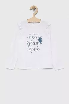 Детская хлопковая футболка с длинными рукавами Birba&Trybeyond, белый