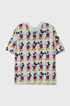 Детская хлопковая футболка United Colors of Benetton x Disney, белый