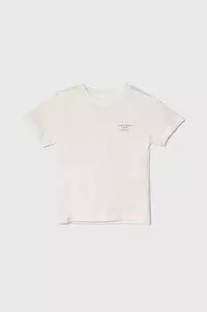 Детская хлопковая футболка Zippy, белый