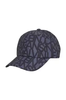 Детская хлопковая кепка с козырьком Calvin Klein Jeans, черный