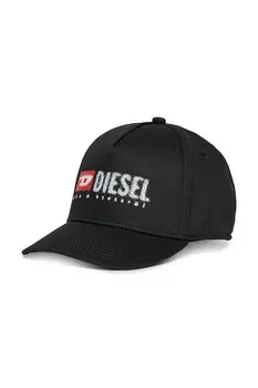 Детская хлопковая кепка с козырьком FALBIP HAT Diesel, черный