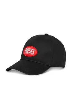 Детская хлопковая кепка с козырьком FCORRYJACQWASH HAT Diesel, черный