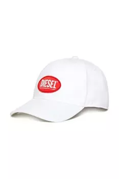 Детская хлопковая кепка с козырьком FCORRYJACQWASH HAT Diesel, белый