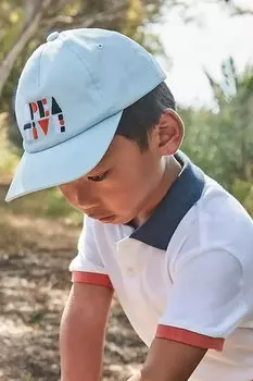 Детская хлопковая кепка с козырьком Mayoral, синий