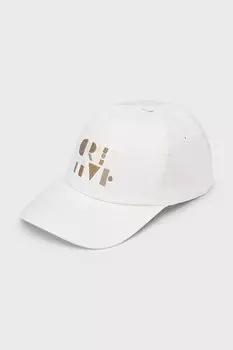 Детская хлопковая кепка с козырьком Mayoral, бежевый