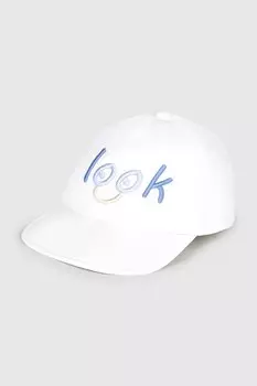 Детская хлопковая кепка с козырьком Mayoral, белый