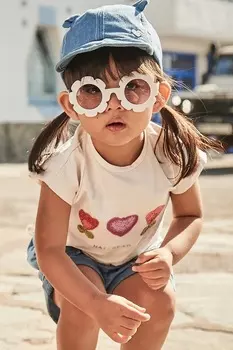 Детская хлопковая кепка с козырьком Mayoral, синий