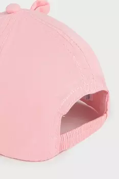 Детская хлопковая кепка с козырьком Mayoral, розовый