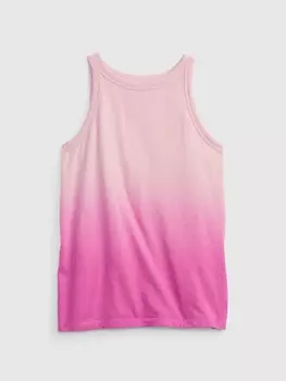 Детская хлопковая майка Gap, розовый