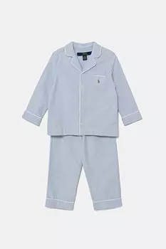 Детская хлопковая пижама, 2 шт. в упаковке Polo Ralph Lauren, синий