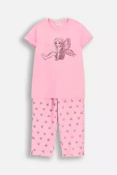 Детская хлопковая пижама Coccodrillo, розовый