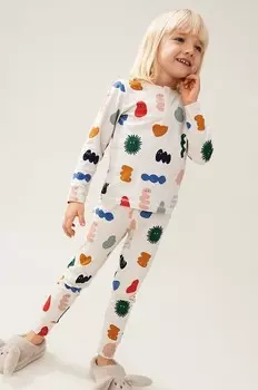 Детская хлопковая пижама Liewood, бежевый