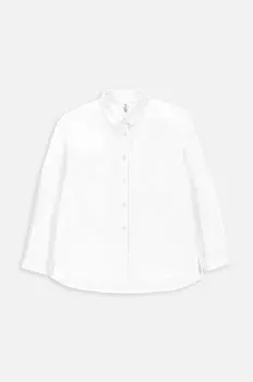 Детская хлопковая рубашка Coccodrillo, белый