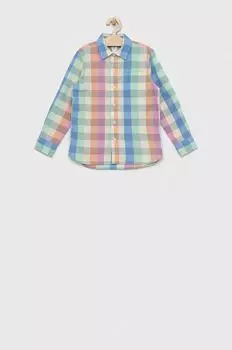 Детская хлопковая рубашка GAP, мультиколор