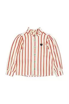 Детская хлопковая рубашка Mini Rodini, мультиколор