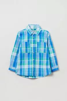 Детская хлопковая рубашка OVS, синий