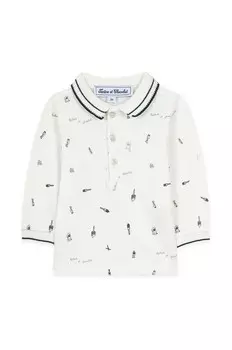 Детская хлопковая рубашка с длинным рукавом Tartine Et Chocolat, зеленый