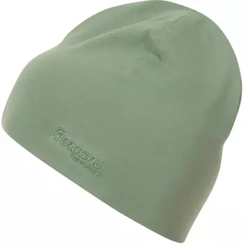 Детская хлопковая шапка Bergans, зеленый
