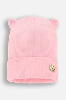 Детская хлопковая шапка Coccodrillo, розовый