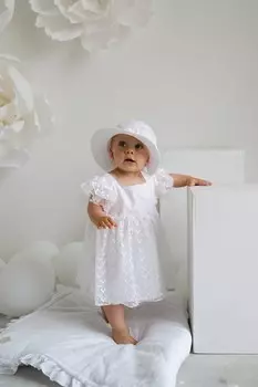 Детская хлопковая шапка FELIKS Jamiks, белый