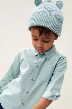 Детская хлопковая шапка Liewood, бирюзовый